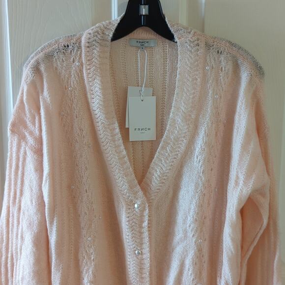 NWT FRNCH Sweater Cardigan, M - Picture 2 of 6